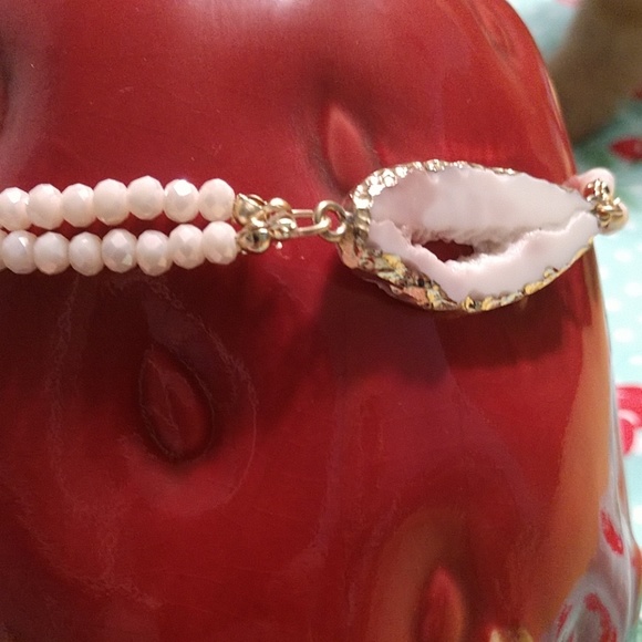 Pink Lavender Stone Agate Beaded Choker Necklace - Picture 2 of 8
